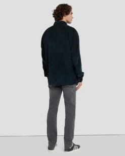 7 For All Mankind Corduroy Overshirt In Hunter Green -7 For All Mankind Shop 7M905422 HUG 4