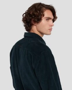 7 For All Mankind Corduroy Overshirt In Hunter Green -7 For All Mankind Shop 7M905422 HUG 5