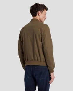 7 For All Mankind Tech Bomber Jacket In Army -7 For All Mankind Shop 7M907Q32 ARM 4