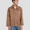 7 For All Mankind Military Overshirt In Sand -7 For All Mankind Shop 7MEM1W03 SND 1