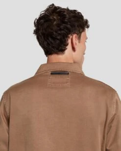 7 For All Mankind Military Overshirt In Sand -7 For All Mankind Shop 7MEM1W03 SND 5