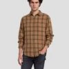7 For All Mankind Checkered Overshirt In Sand -7 For All Mankind Shop 7MSFMW02 SND 1