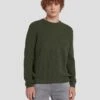7 For All Mankind Luxe Performance Ribbed Sweater In Army