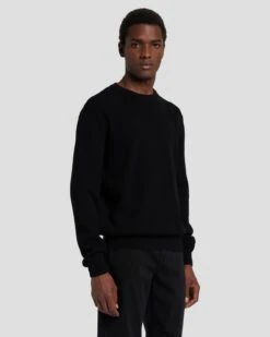7 For All Mankind Luxe Performance Plus Sweater In Black