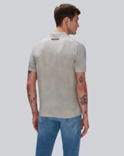 7 For All Mankind Garment Dyed Cotton Polo In Gentle Grey 9 7 For All Mankind Garment Dyed Cotton Polo In Gentle Grey -7 For All Mankind Shop 7MSMMH26 GEG 4