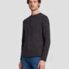 7 For All Mankind Long Sleeve Henley In Naval Blue -7 For All Mankind Shop 7MSPMH37 NVB 1