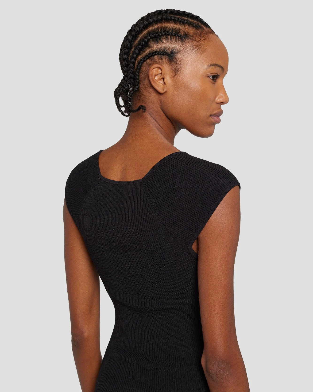 7 For All Mankind Sweetheart Rib Top In Black 6 7 For All Mankind Sweetheart Rib Top In Black - Image 4