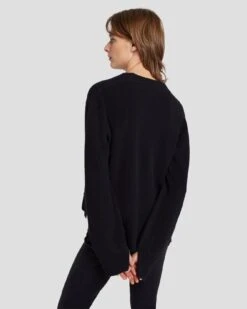 7 For All Mankind Cashmere Cardigan In Black -7 For All Mankind Shop 7N123F34 BLK 5