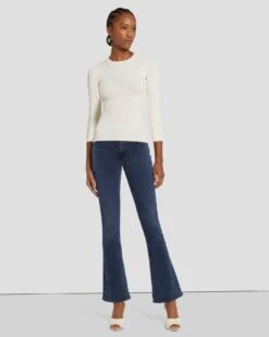7 For All Mankind Open Back Knit Top In Cream -7 For All Mankind Shop 7N124D35 CRM 5