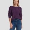 7 For All Mankind Cross Back Sweater In Violet -7 For All Mankind Shop 7N131F52 VIM 1
