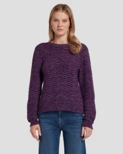 7 For All Mankind Cross Back Sweater In Violet 12 7 For All Mankind Cross Back Sweater In Violet -7 For All Mankind Shop 7N131F52 VIM 5