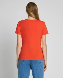 7 For All Mankind Pima Cotton Easy V-Neck Tee In Koi -7 For All Mankind Shop 7N335I09 KOI 4