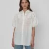 7 For All Mankind Puff Sleeve Tunic In White