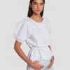 7 For All Mankind Eyelet Top In Bright White 2 7 For All Mankind Eyelet Top In Bright White -7 For All Mankind Shop 7N569F36 BRW 1