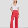 7 For All Mankind Modern Dojo Linen Trouser In Geranium -7 For All Mankind Shop 7N818F31 GER 1
