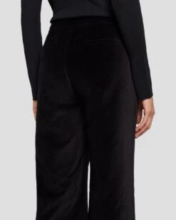 7 For All Mankind Modern Dojo Velvet Trouser In Black -7 For All Mankind Shop 7N824F38 BLK 5