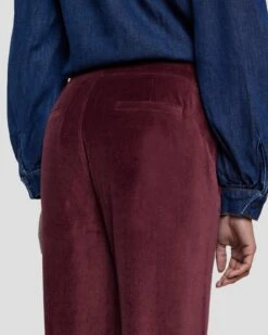7 For All Mankind Modern Dojo Velvet Trouser In Winetasting -7 For All Mankind Shop 7N824F38 WNT 6