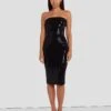 7 For All Mankind Sequin Bodycon Dress In Black -7 For All Mankind Shop 7N828F44 BLK 1