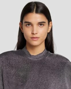 7 For All Mankind Party Dress In Gunmetal -7 For All Mankind Shop 7N831F40 GNM 3