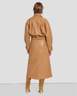 7 For All Mankind Leather Moto Jacket In Brown Sugar 11 7 For All Mankind Leather Moto Jacket In Brown Sugar -7 For All Mankind Shop 7N946D71 BNS 4