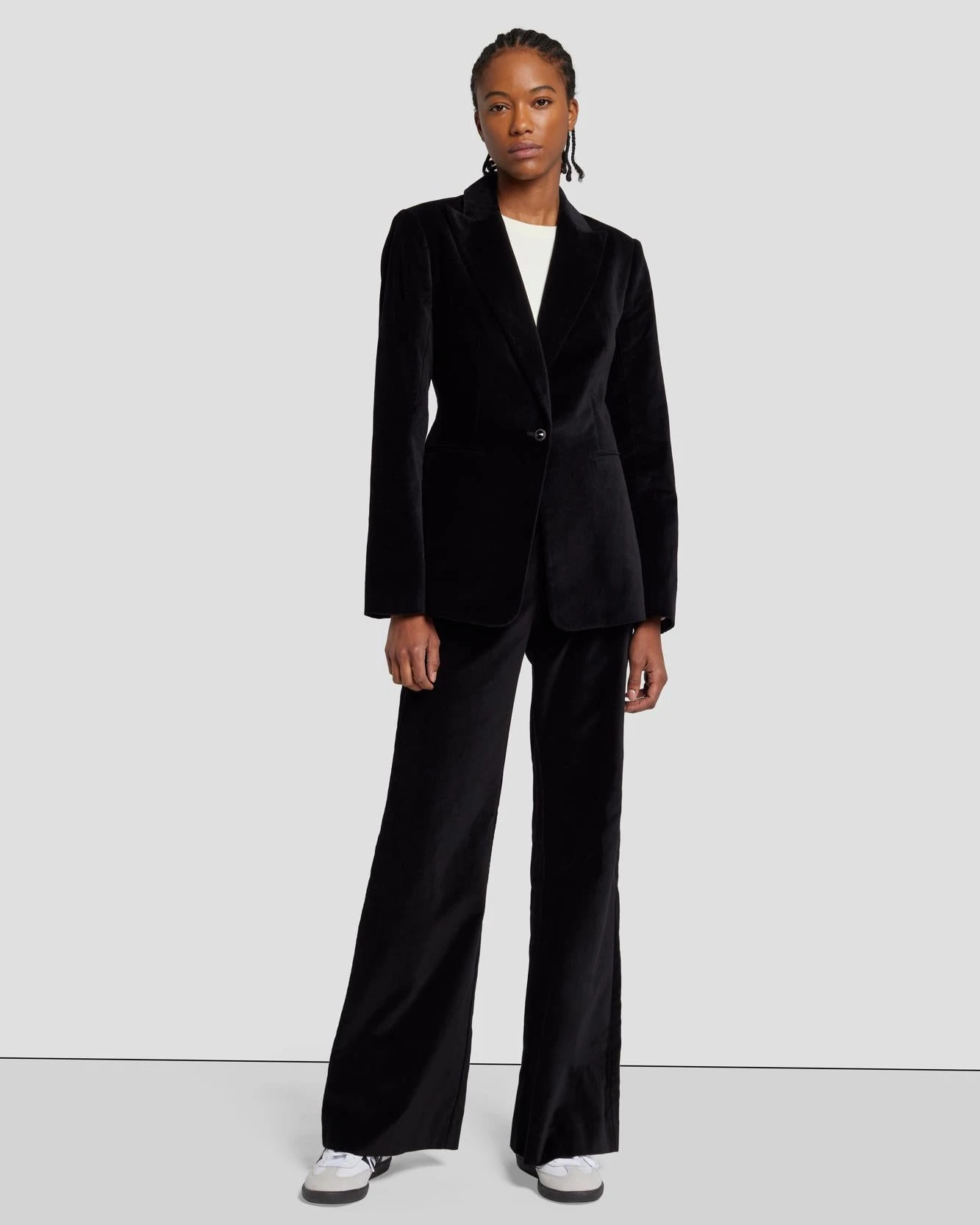 7 For All Mankind Velvet Blazer In Black 4 7 For All Mankind Velvet Blazer In Black - Image 2