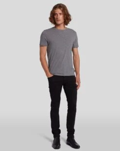 7 For All Mankind Luxe Performance Plus Paxtyn In Black -7 For All Mankind Shop 7T010V60 BLK 6