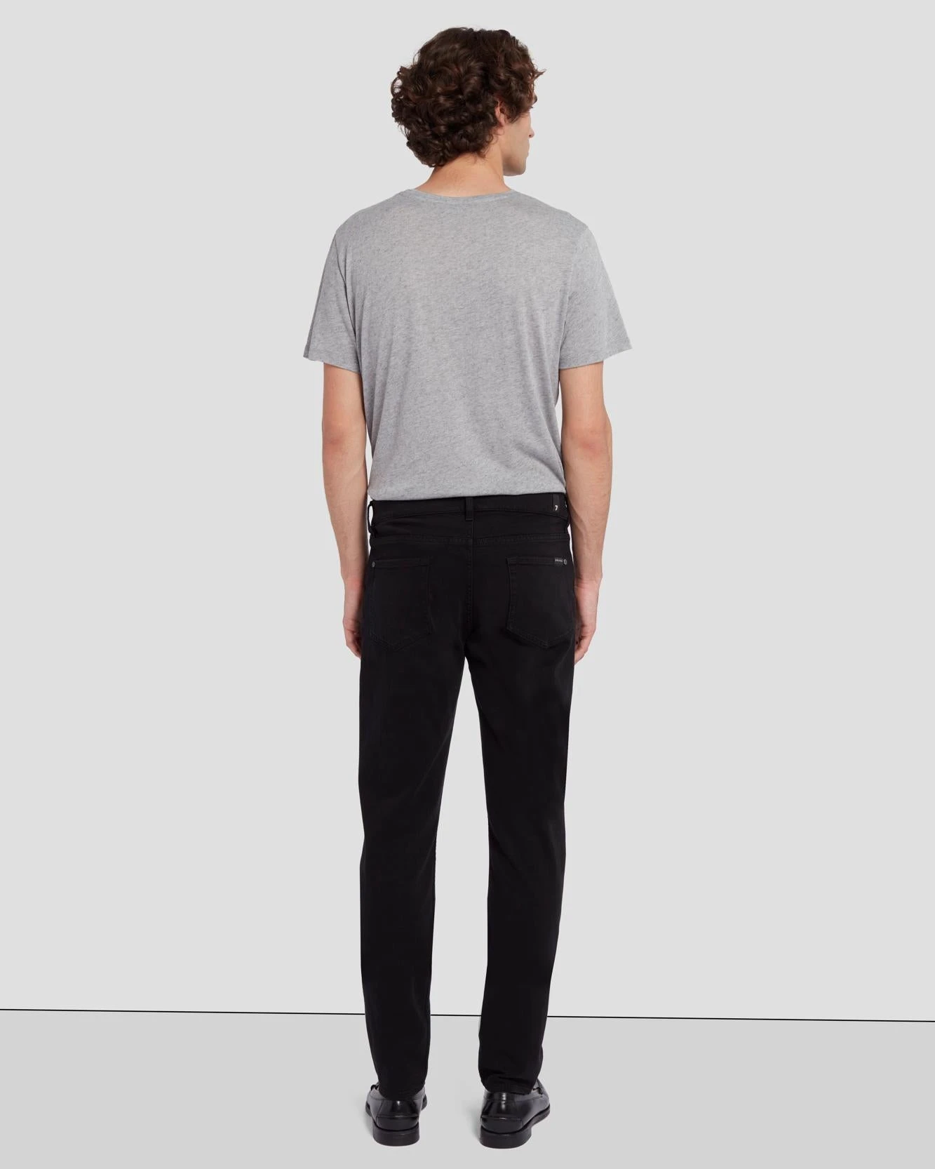 7 For All Mankind Left Hand Slimmy Tapered In True Black 6 7 For All Mankind Left Hand Slimmy Tapered In True Black - Image 4