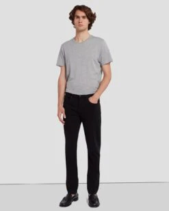 7 For All Mankind Left Hand Slimmy Tapered In True Black 13 7 For All Mankind Left Hand Slimmy Tapered In True Black -7 For All Mankind Shop 7T042095 TBK 6