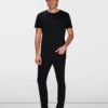 7 For All Mankind Tech Series Slimmy Tapered In Black