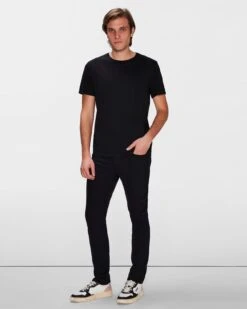 7 For All Mankind Tech Series Slimmy Tapered In Black