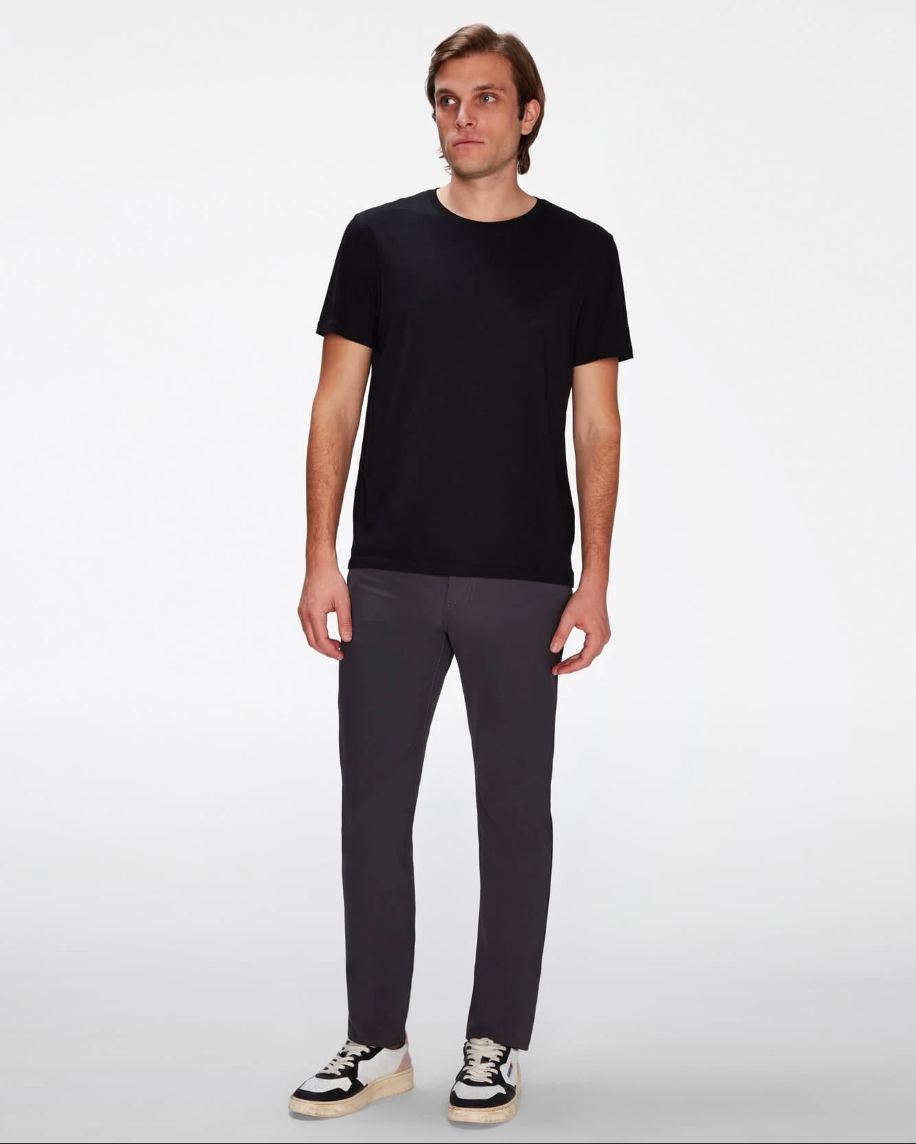 7 For All Mankind Tech Series Slimmy Tapered In Gunmetal 3 7 For All Mankind Tech Series Slimmy Tapered In Gunmetal