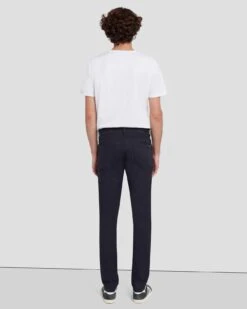 7 For All Mankind Slimmy Tapered In Coated Navy -7 For All Mankind Shop 7T042C90 NVY 4