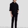 7 For All Mankind Corduroy Slimmy Tapered In Black 2 7 For All Mankind Corduroy Slimmy Tapered In Black -7 For All Mankind Shop 7T042C95 BLK 1