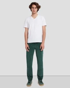 7 For All Mankind Corduroy Slimmy Tapered In Hunter Green -7 For All Mankind Shop 7T042C95 HUG 6