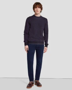 7 For All Mankind Luxe Performance Slimmy Tapered In Clear