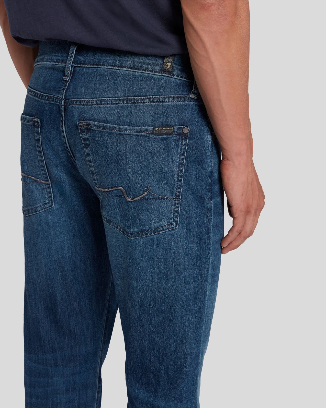 7 For All Mankind Airweft Denim The Straight In Flash 7 7 For All Mankind Airweft Denim The Straight In Flash - Image 5