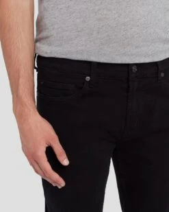 7 For All Mankind Left Hand Paxtyn In True Black -7 For All Mankind Shop 7T185095 TBK 3