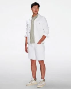 7 For All Mankind Straight Short In Banter White