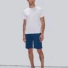 7 For All Mankind Airweft Twill Chino Short In Sea Bed