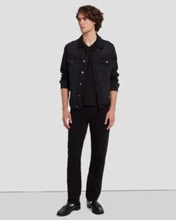 7 For All Mankind Left Hand Slimmy In True Black -7 For All Mankind Shop 7T511095 TBK 6