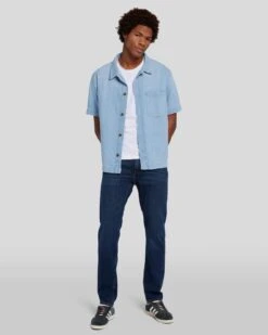 7 For All Mankind EarthKind Stretch Tek Slimmy In Timeless -7 For All Mankind Shop 7T511C42 TMS 05