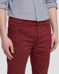 7 For All Mankind Luxe Performance Slimmy In Mulberry -7 For All Mankind Shop 7T511V60 MBY 5