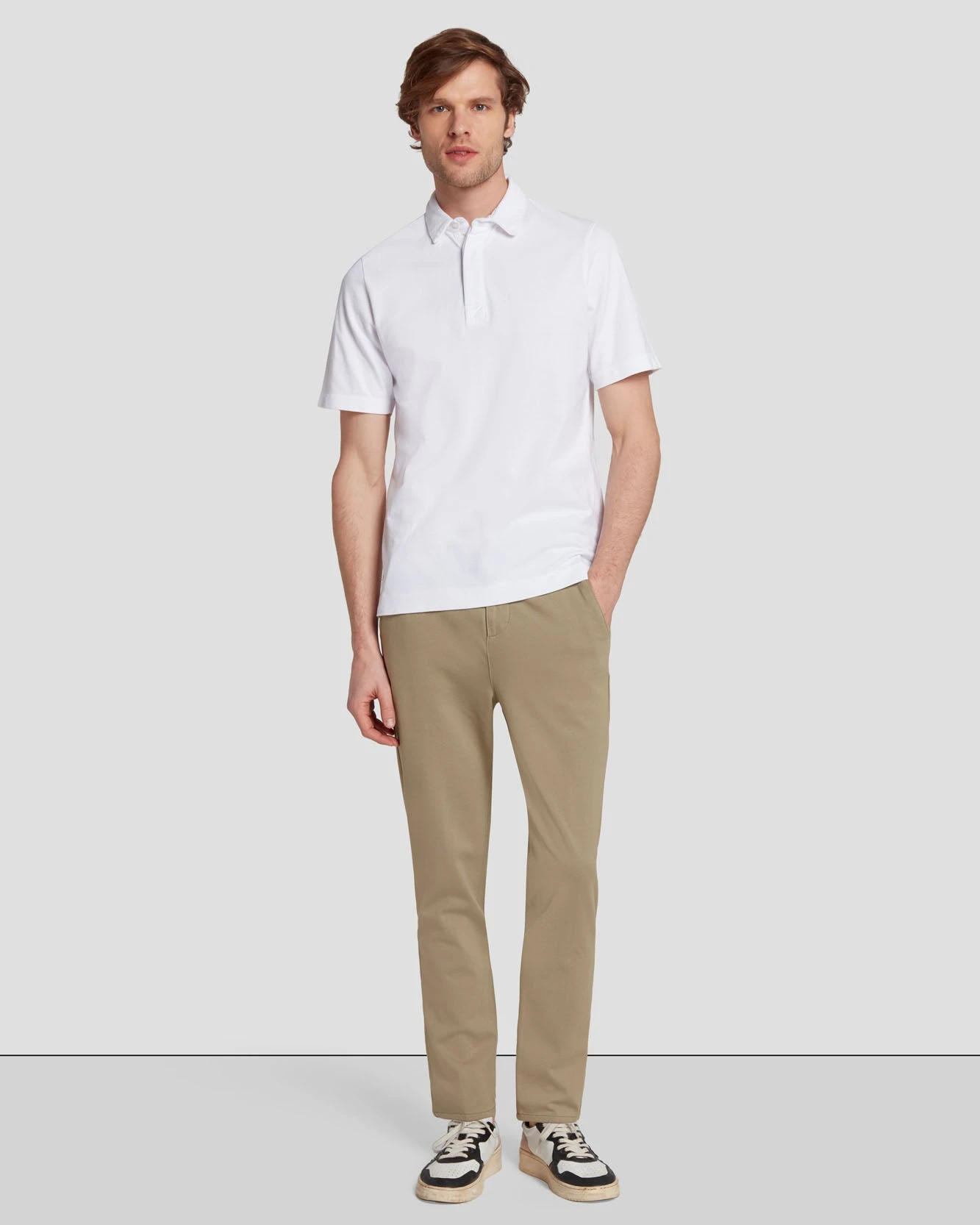 7 For All Mankind Travel Chino In Taupe 3 7 For All Mankind Travel Chino In Taupe