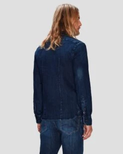 7 For All Mankind Airweft Button Up Shirt In Malibu -7 For All Mankind Shop 7T92383L XMU 3