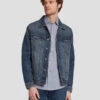 7 For All Mankind Perfect Trucker Jacket In Depart