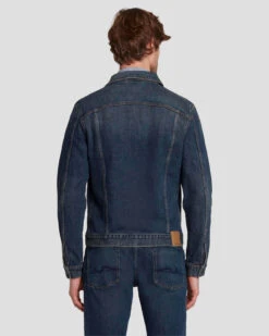 7 For All Mankind Perfect Trucker Jacket In Depart -7 For All Mankind Shop 7T924C10 DT2 4