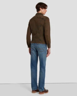 7 For All Mankind Perfect Trucker Jacket In Figure Out -7 For All Mankind Shop 7T924C10 FGO 4