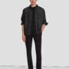 7 For All Mankind Luxe Performance Slimmy Tapered Chino In Black