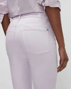 7 For All Mankind High Waist Ankle Skinny In Lilac -7 For All Mankind Shop 7U000553 LAC 03