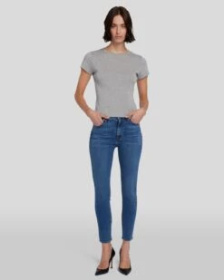 7 For All Mankind High Waist Ankle Skinny In Meisa -7 For All Mankind Shop 7U001005 MEI 05